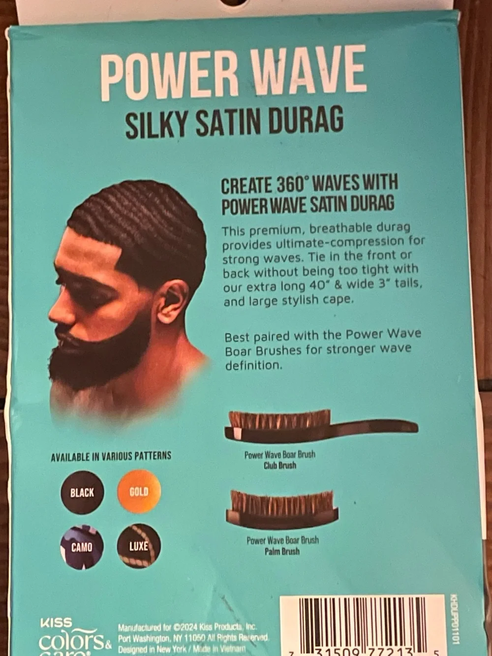 Kiss Silky Satin Durag - Black